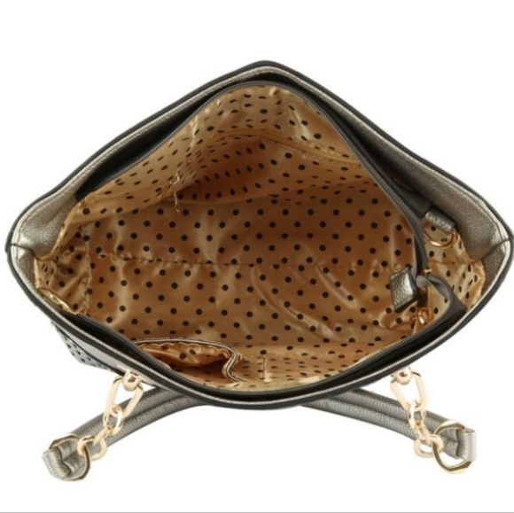 BOUTIQUE RHINESTONE ACCENT TOTE SET - Picture 3 of 4